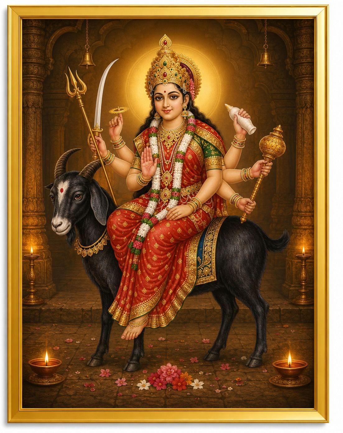 Meldi maa Religious Photo Frame — 22x17 cm