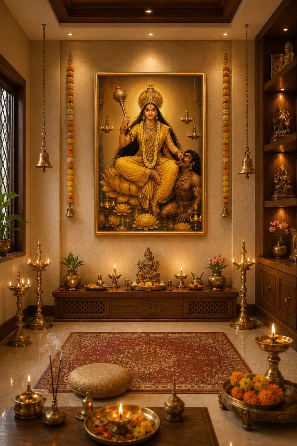 Maa Baglamukhi Religious Frame (33 cm x 24 cm) — 22x17 cm