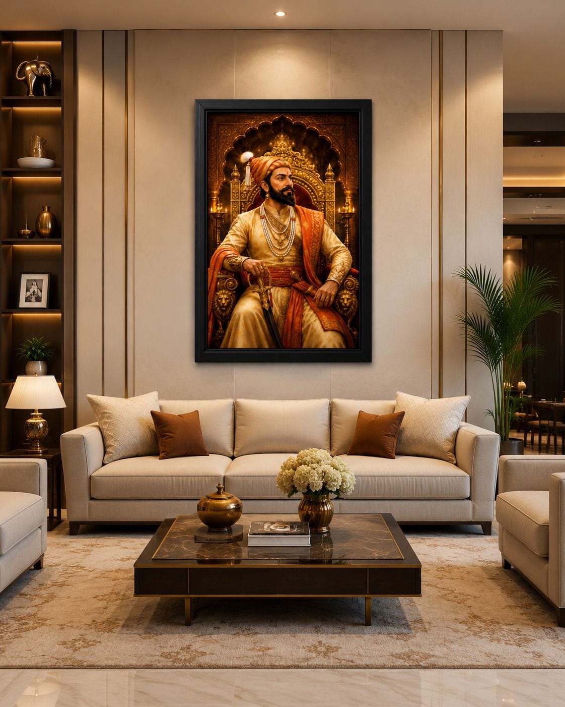 Chhatrapati Shivaji Maharaj Photo Frame (33 cm x 24 cm) — 33x24 cm