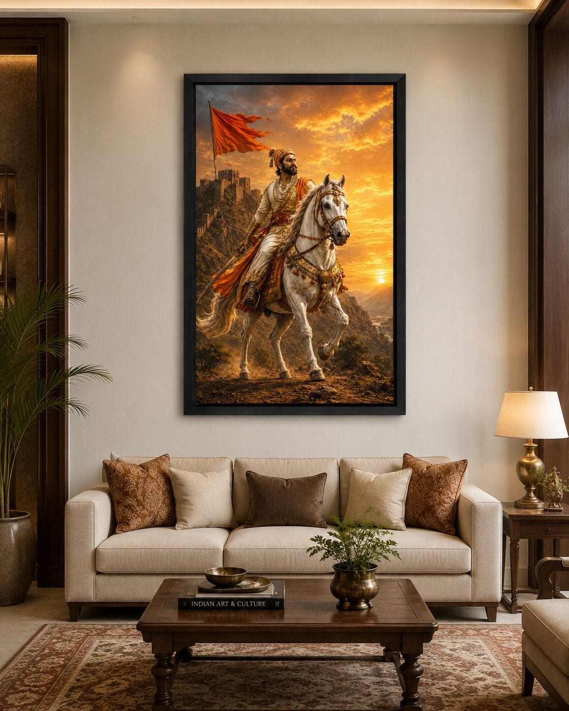 Chhatrapati Shivaji Maharaj Photo Frame (33 cm x 24 cm) — 33x24 cm (2)